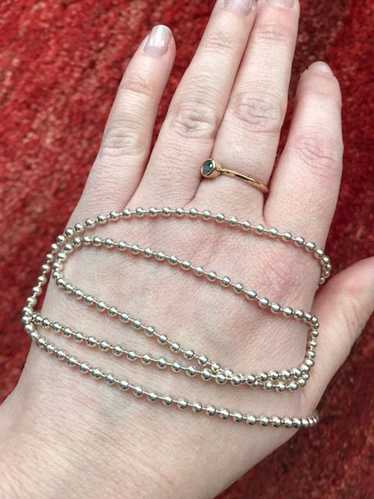 Italian Silver Sterling silver ball chain Necklace