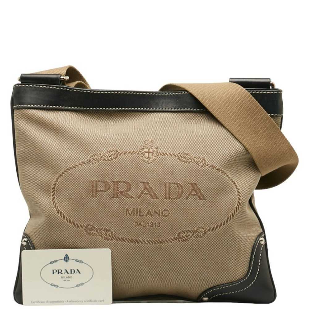 Prada PRADA Jacquard Shoulder Bag BT0537 Beige Bl… - image 10