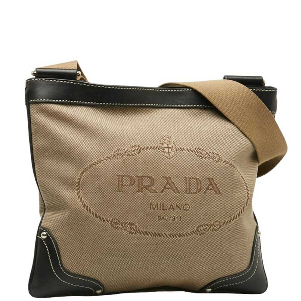 Prada PRADA Jacquard Shoulder Bag BT0537 Beige Bl… - image 2