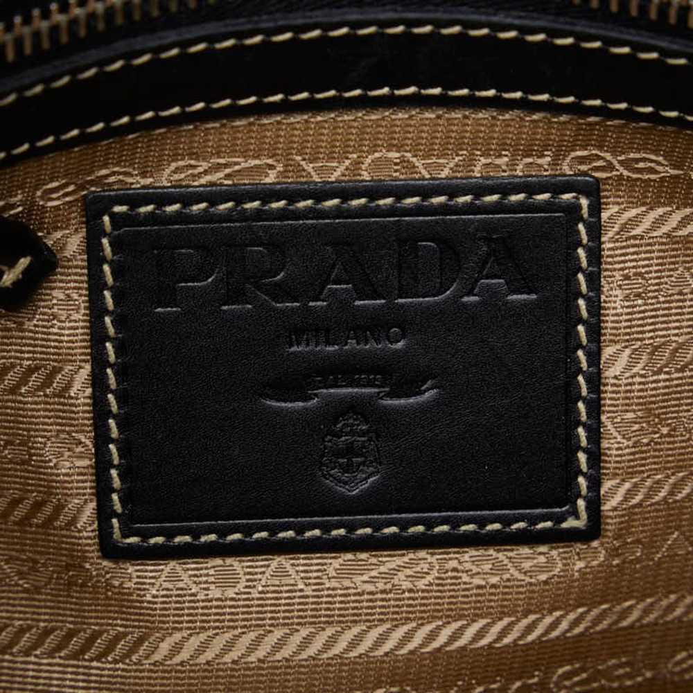 Prada PRADA Jacquard Shoulder Bag BT0537 Beige Bl… - image 7