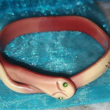 Bakelite Art Deco Snake Bangle - Vintage - Small - image 1