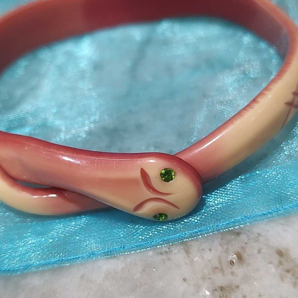 Bakelite Art Deco Snake Bangle - Vintage - Small - image 3