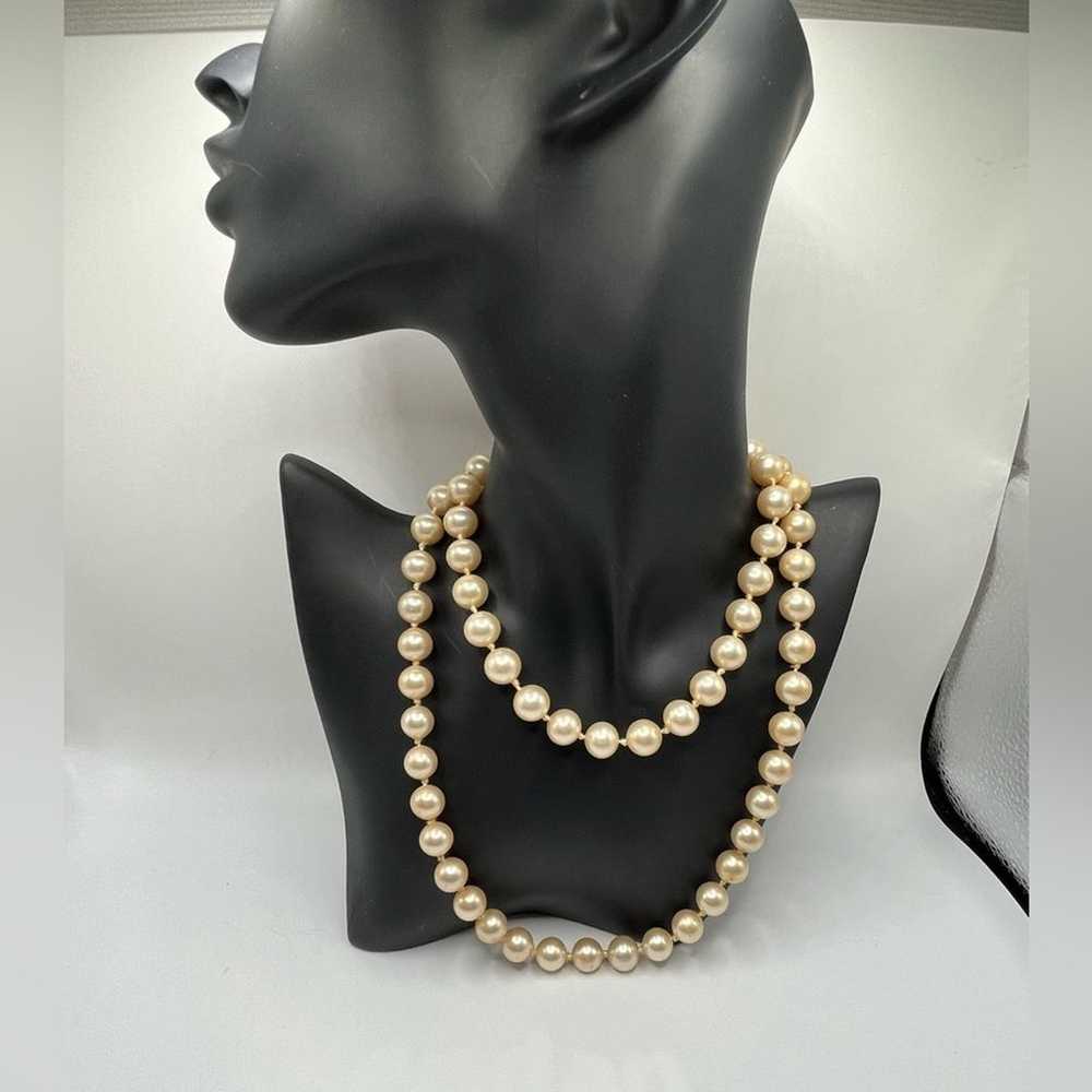 Vintage Ciner faux pearl necklace - image 2