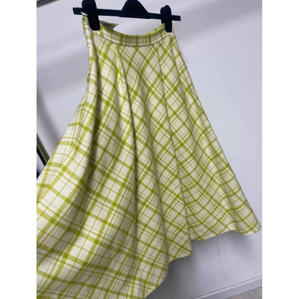Dior Wool mid-length skirt - image 4