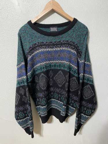 Coloured Cable Knit Sweater × Vintage Vintage Aqua