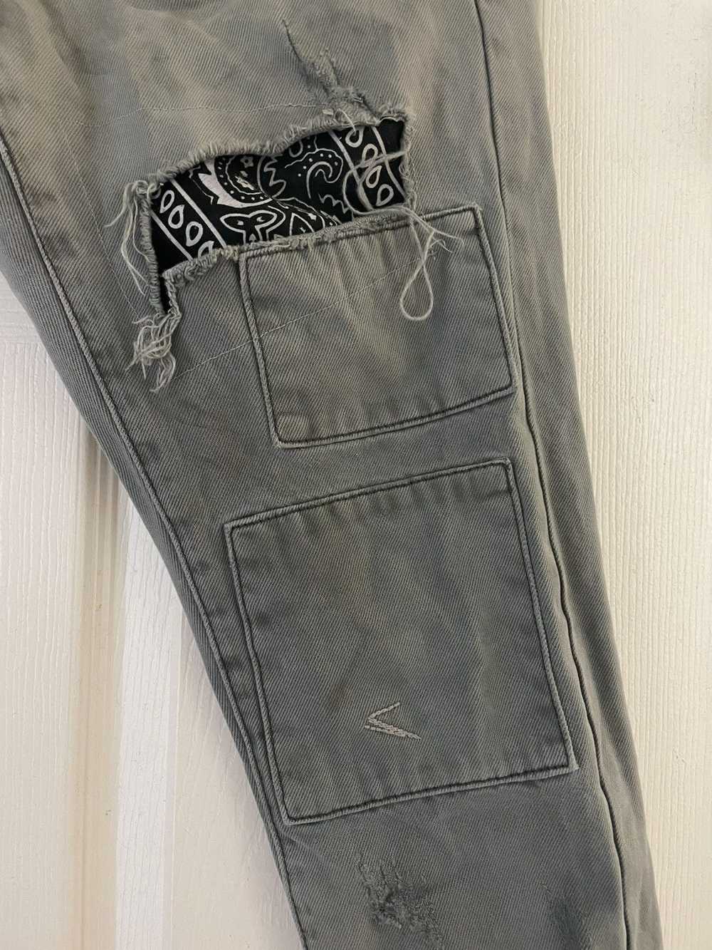 Embellish Distressed Bandana denim - image 3