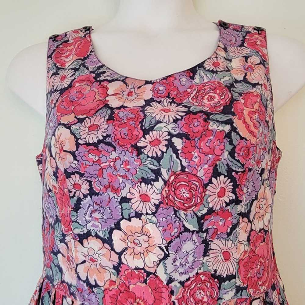 Vintage Laura Ashley 12 Pink Floral Cottagecore P… - image 9