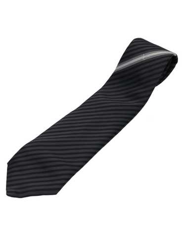 Louis Vuitton Gray/Black Silk Necktie - image 1