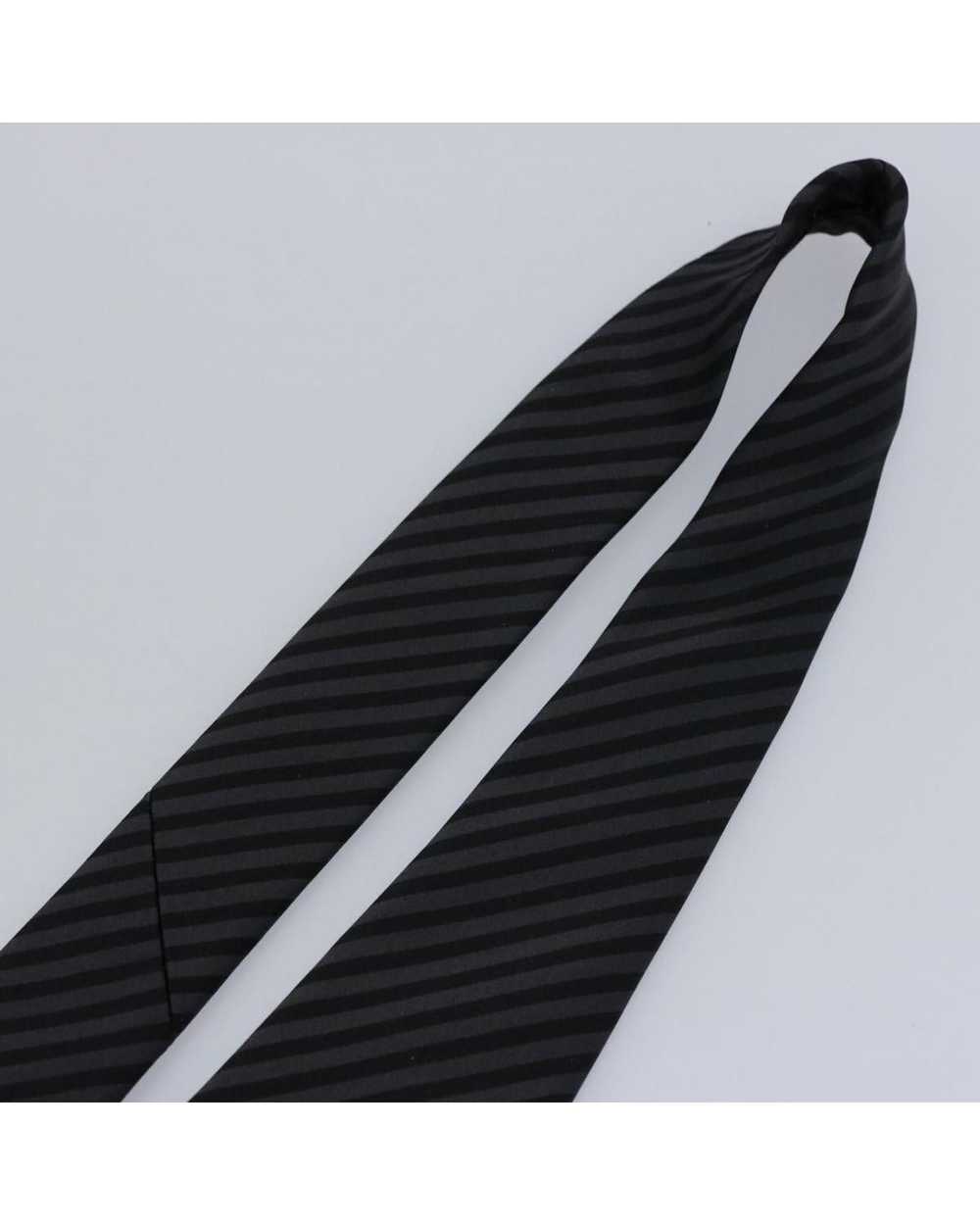 Louis Vuitton Gray/Black Silk Necktie - image 4