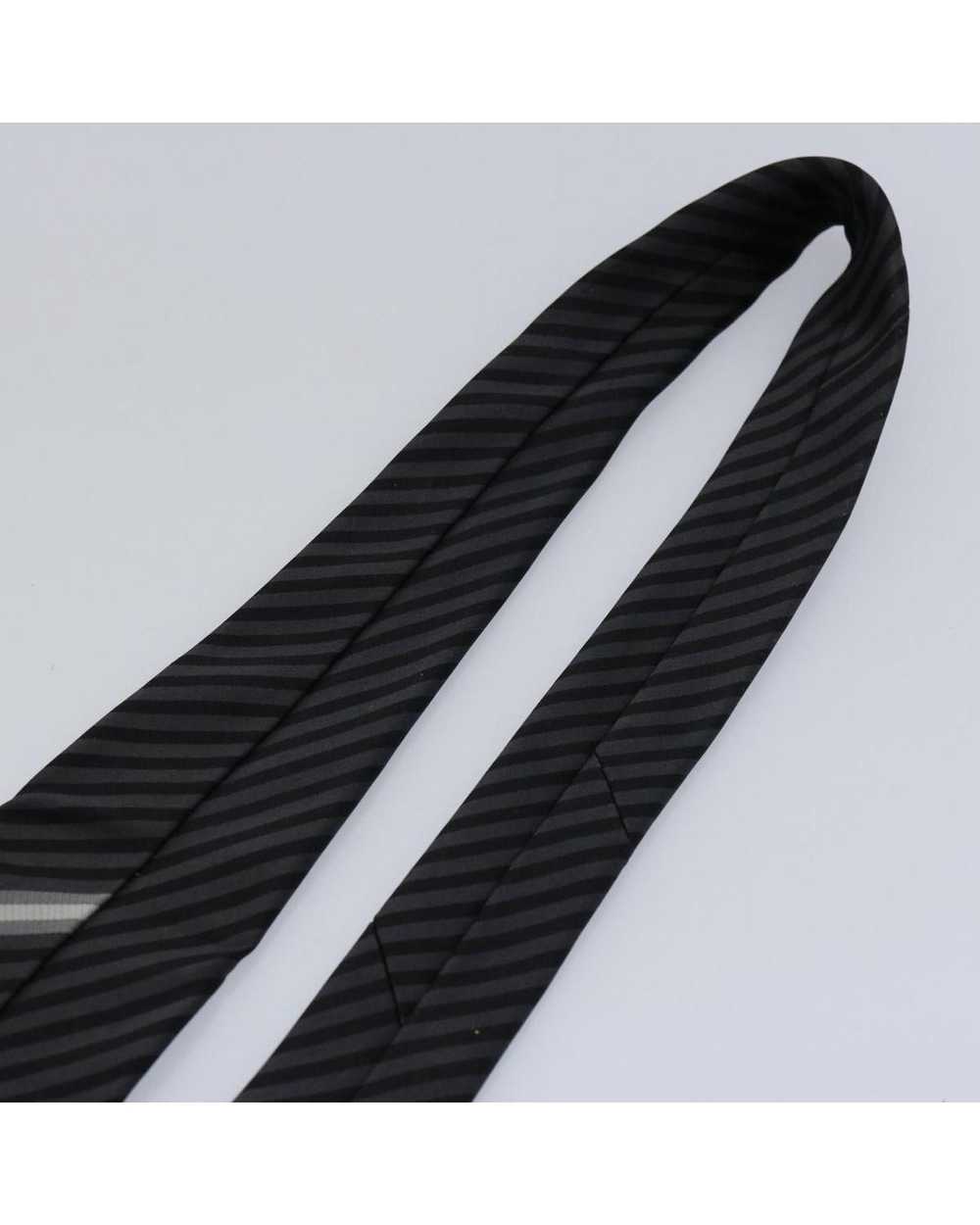 Louis Vuitton Gray/Black Silk Necktie - image 6