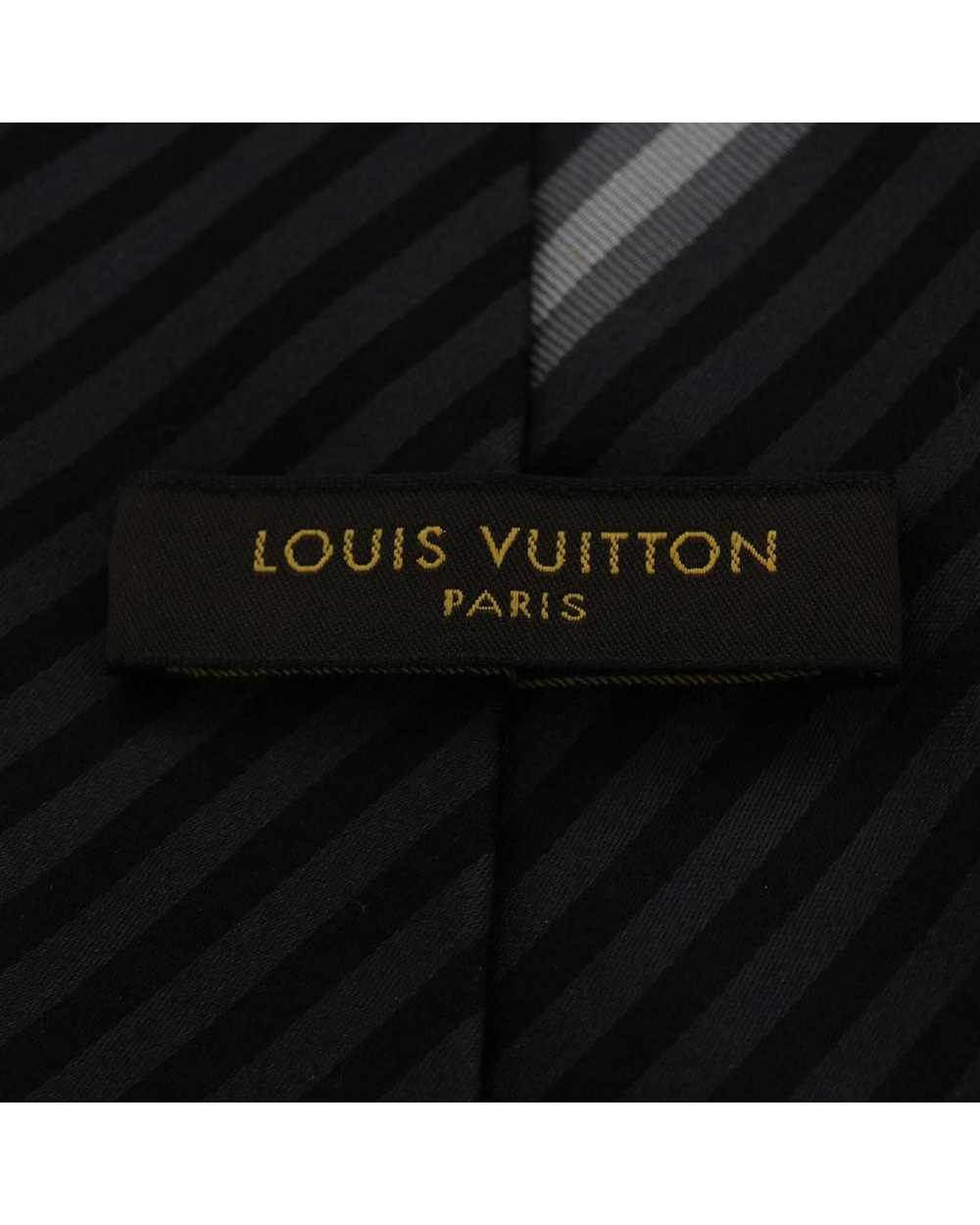 Louis Vuitton Gray/Black Silk Necktie - image 7