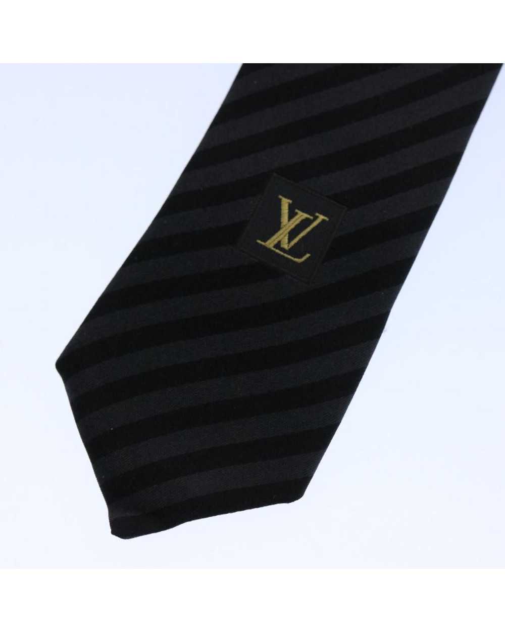 Louis Vuitton Gray/Black Silk Necktie - image 9