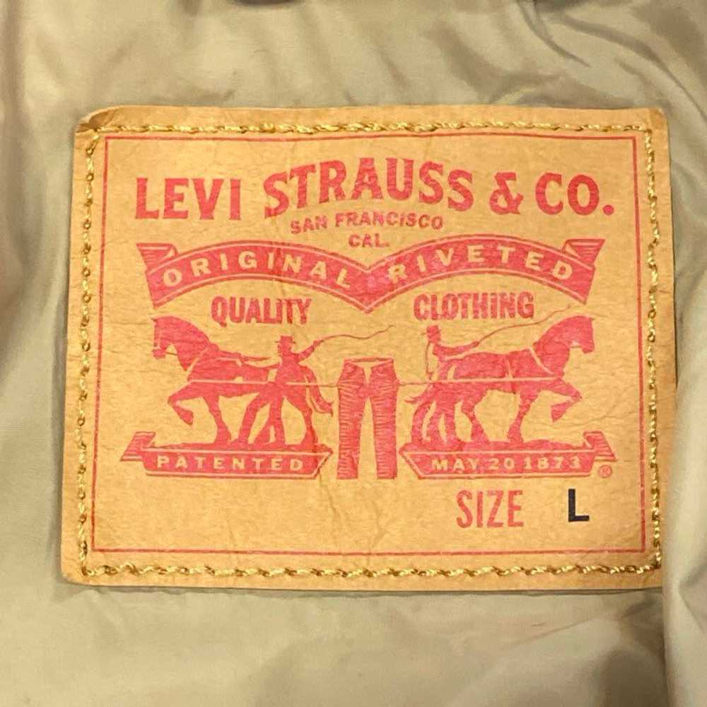 Levi's Blue Quilted Denim Jacket - Size Large - image 4
