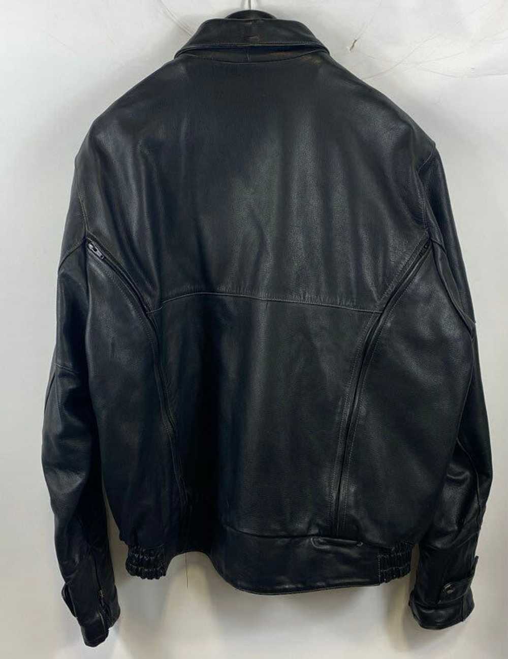 First Gear Black Leather Jacket - Size 2XLT - image 2