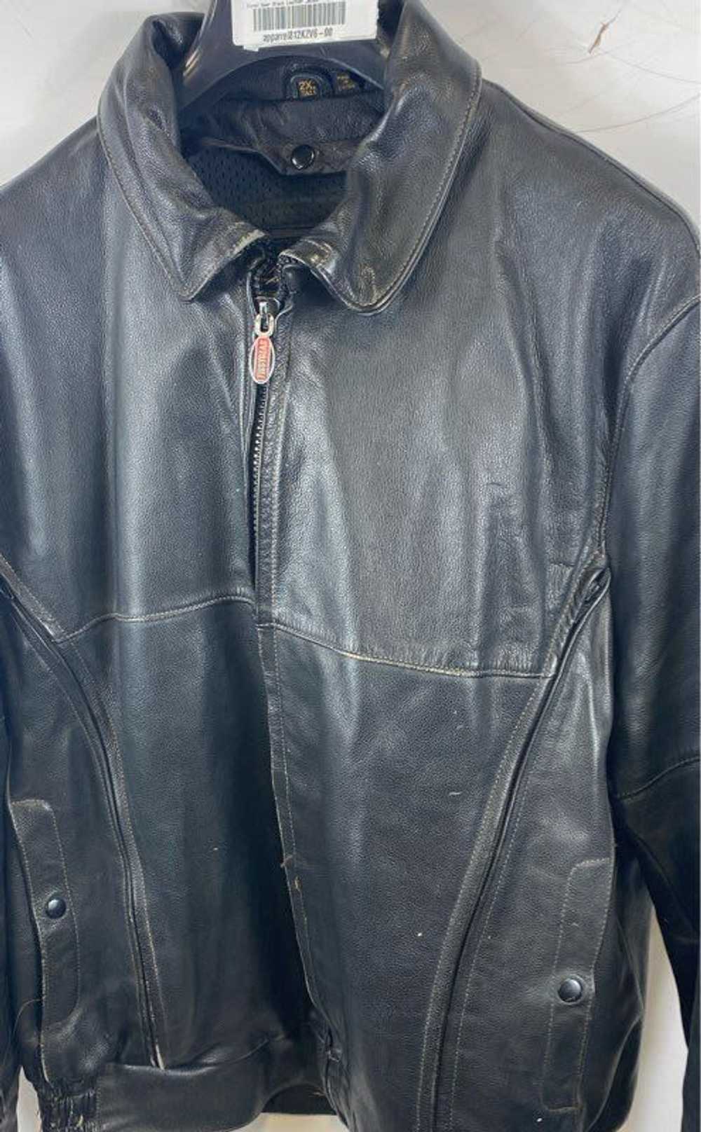 First Gear Black Leather Jacket - Size 2XLT - image 5