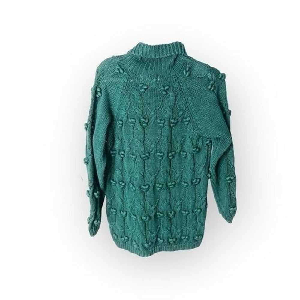 Boundary Waters Forest Green turtleneck Sweater S… - image 2