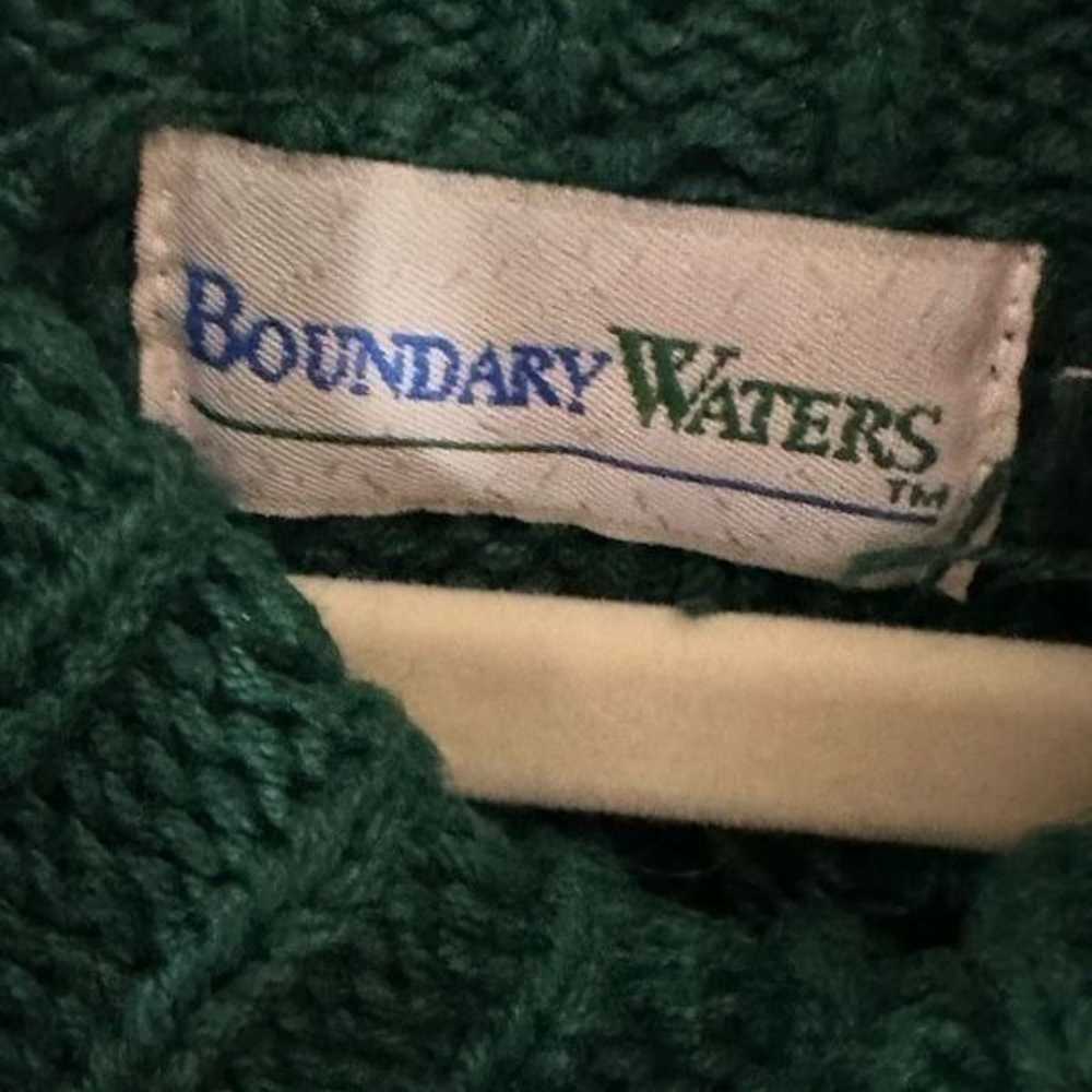 Boundary Waters Forest Green turtleneck Sweater S… - image 6