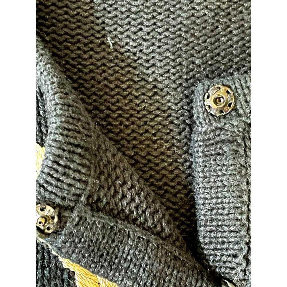 Amanda Smith Gold Thread Emblazoned Navy Cardigan… - image 7