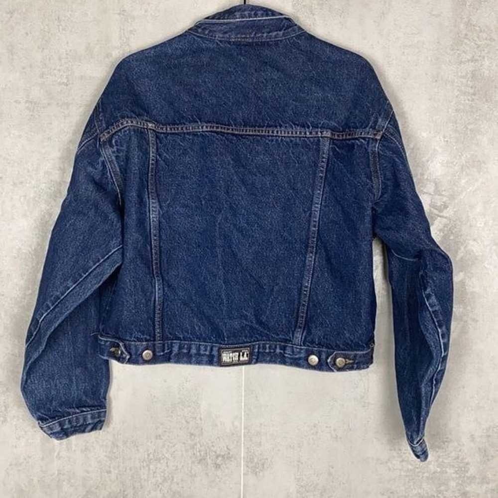 Vintage denim jacket with pins - image 5