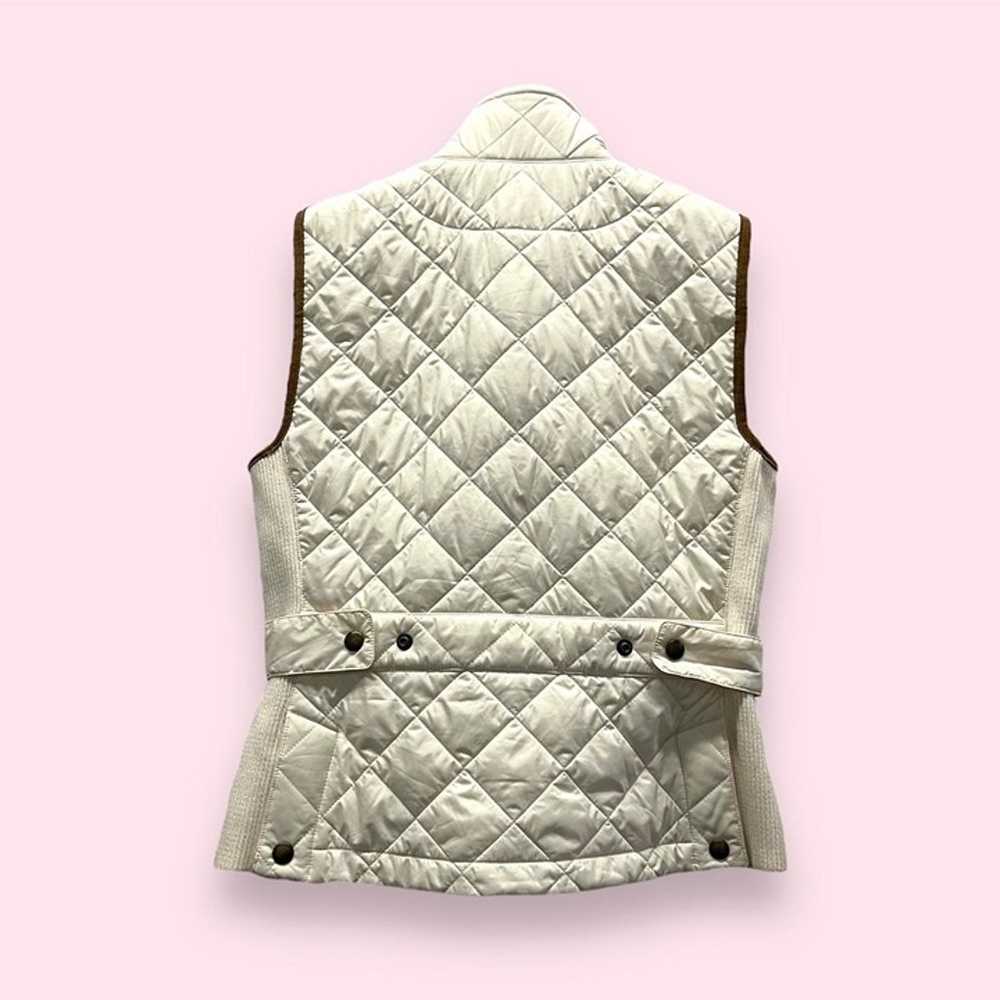 ralph lauren white jacket jockey club puffer vest… - image 2
