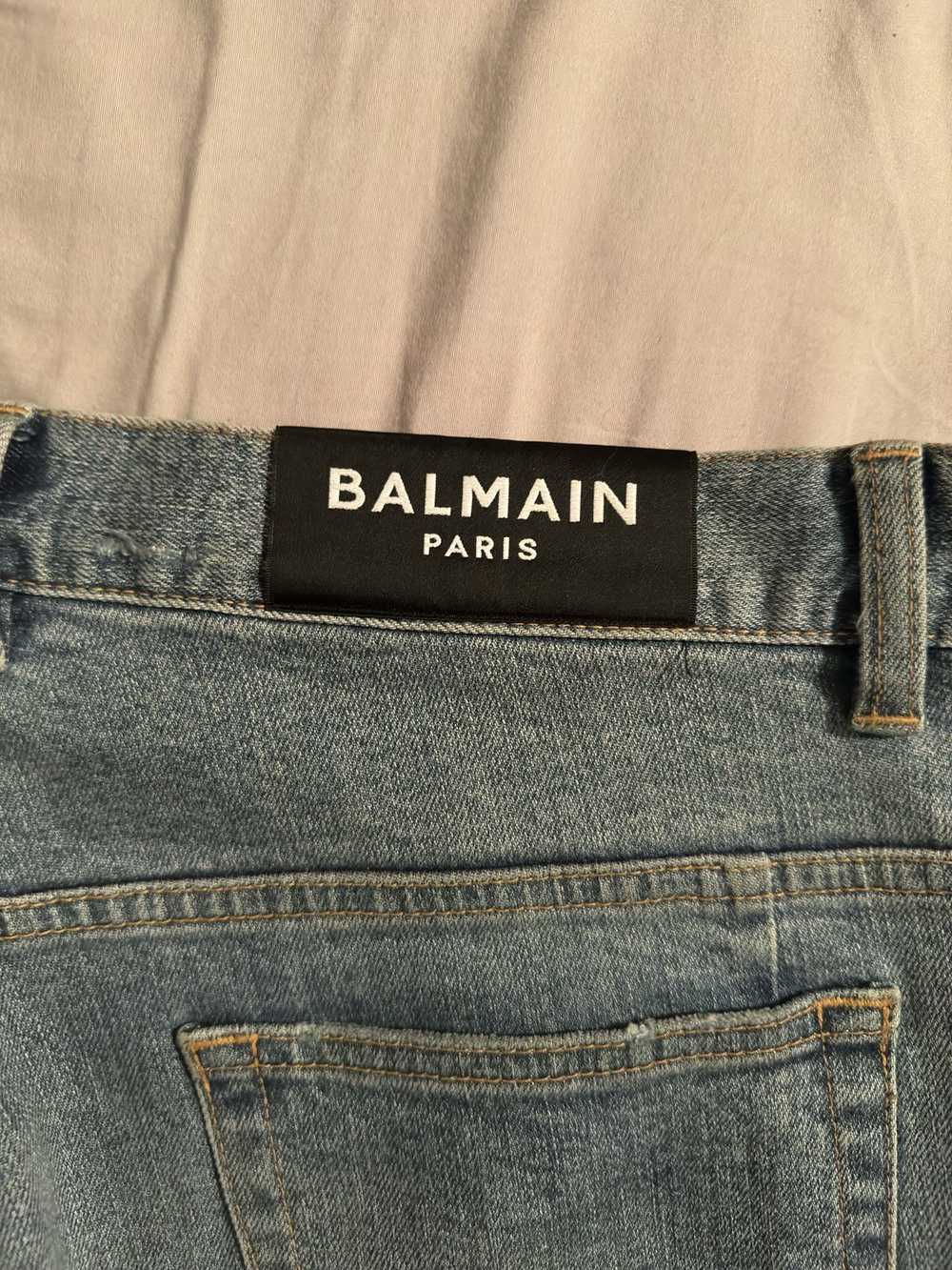 Balmain Balmain Paris Distressed Slim fit jeans - image 1