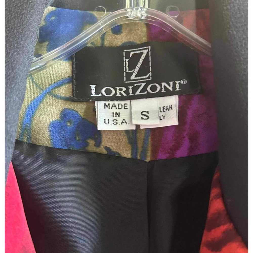 LoriZoni Patchwork Blazer Colorful Women Small Ja… - image 3