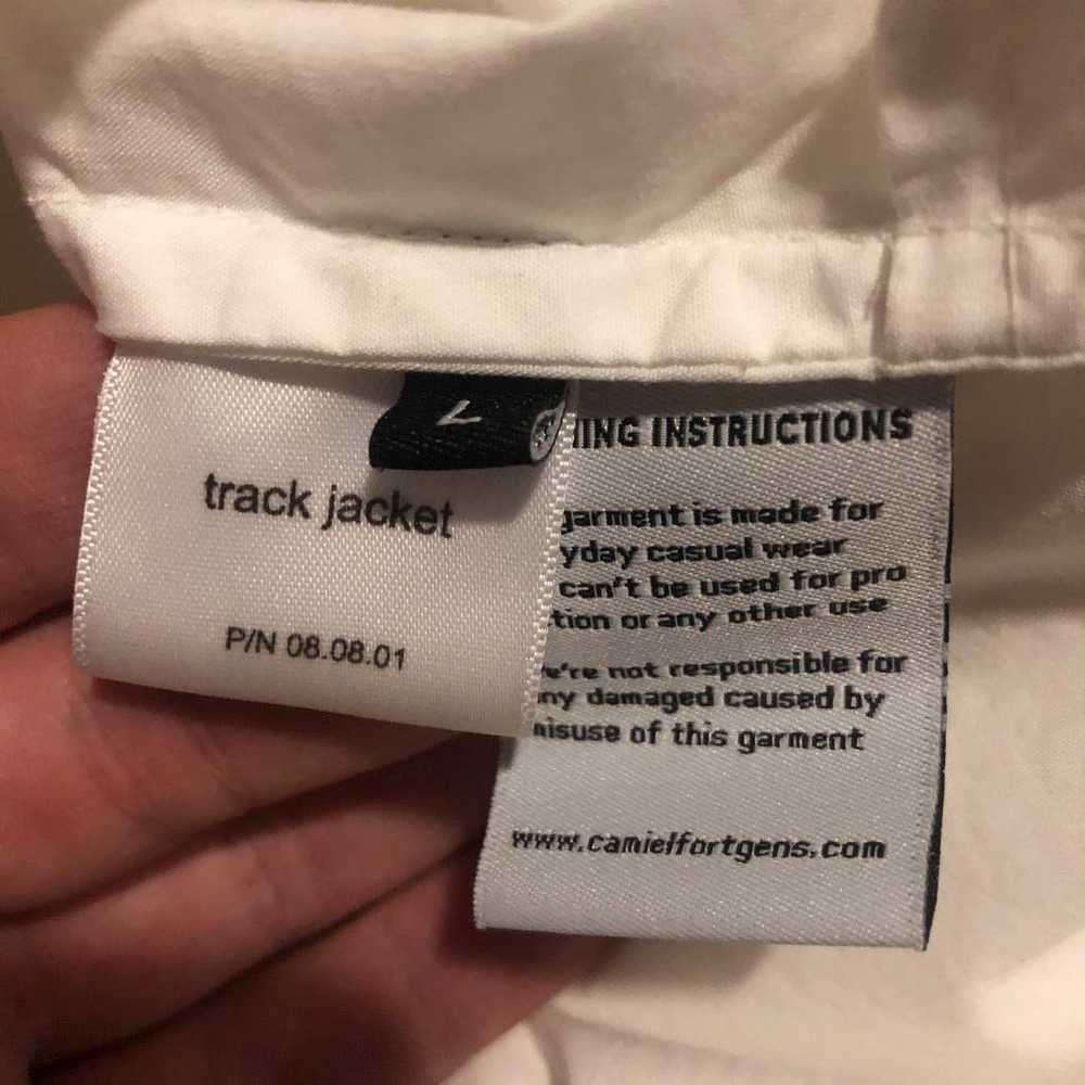 Camiel Fortgens Track Jacket Shirt White Cotton P… - image 8