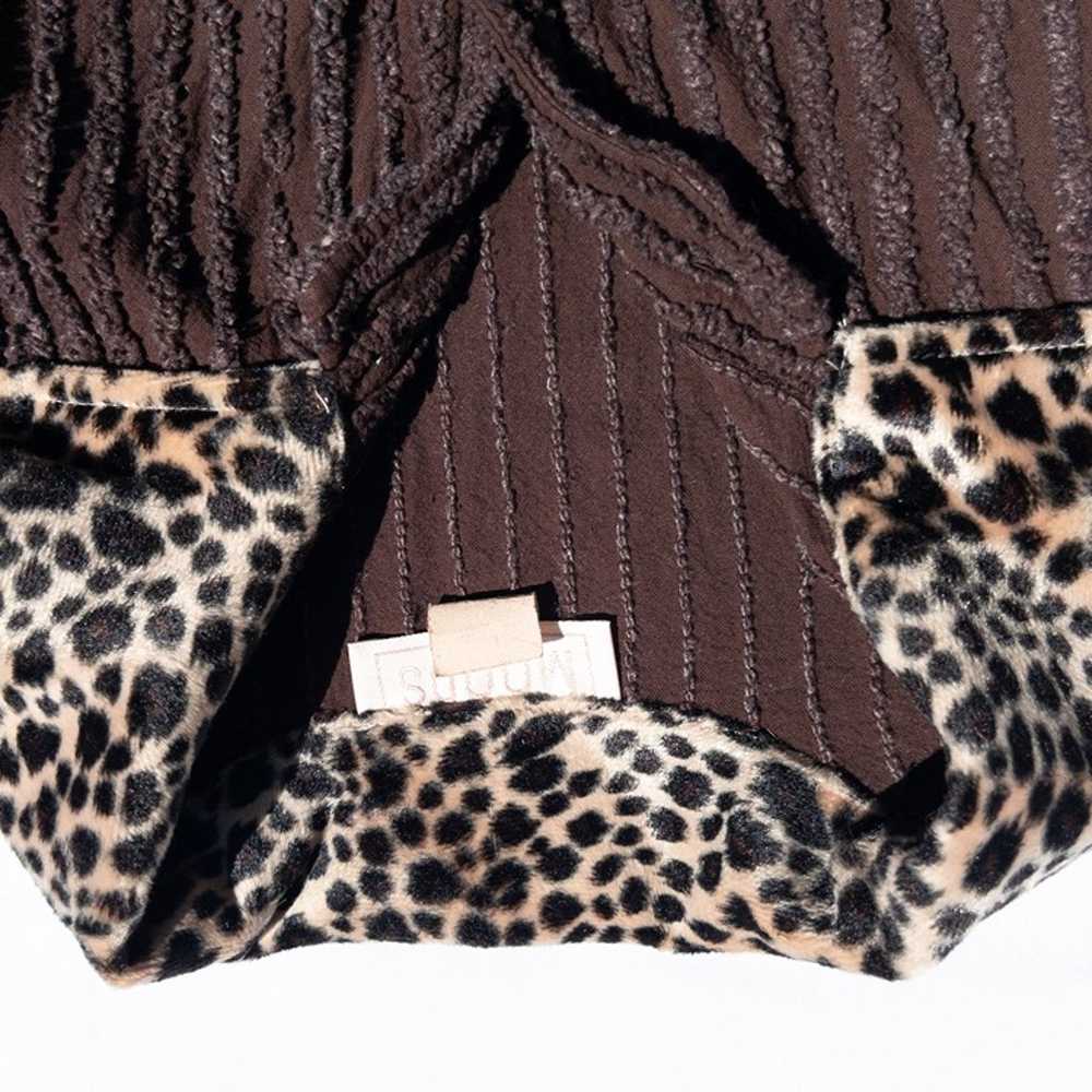 vintage brown cheetah print vest - image 2