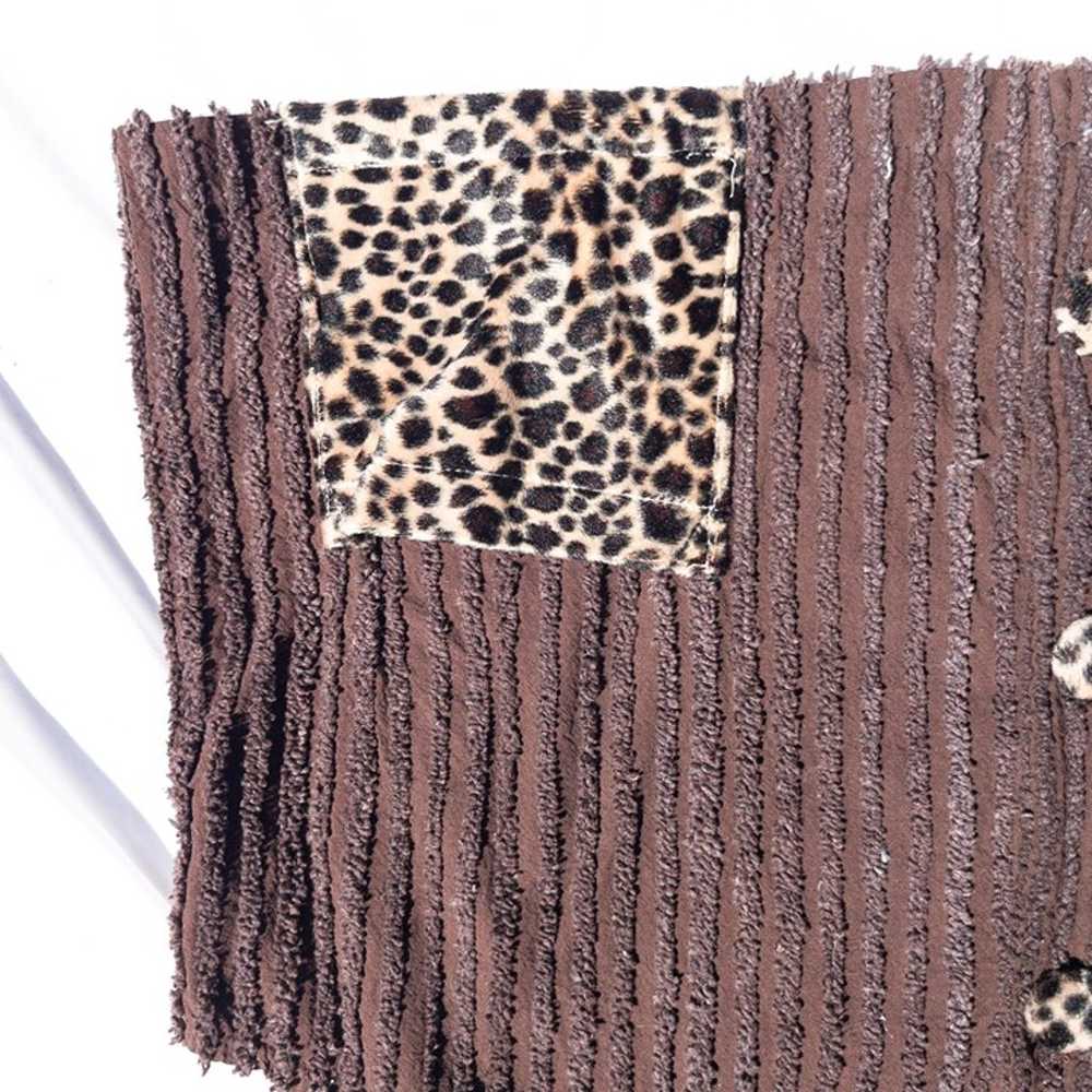 vintage brown cheetah print vest - image 3