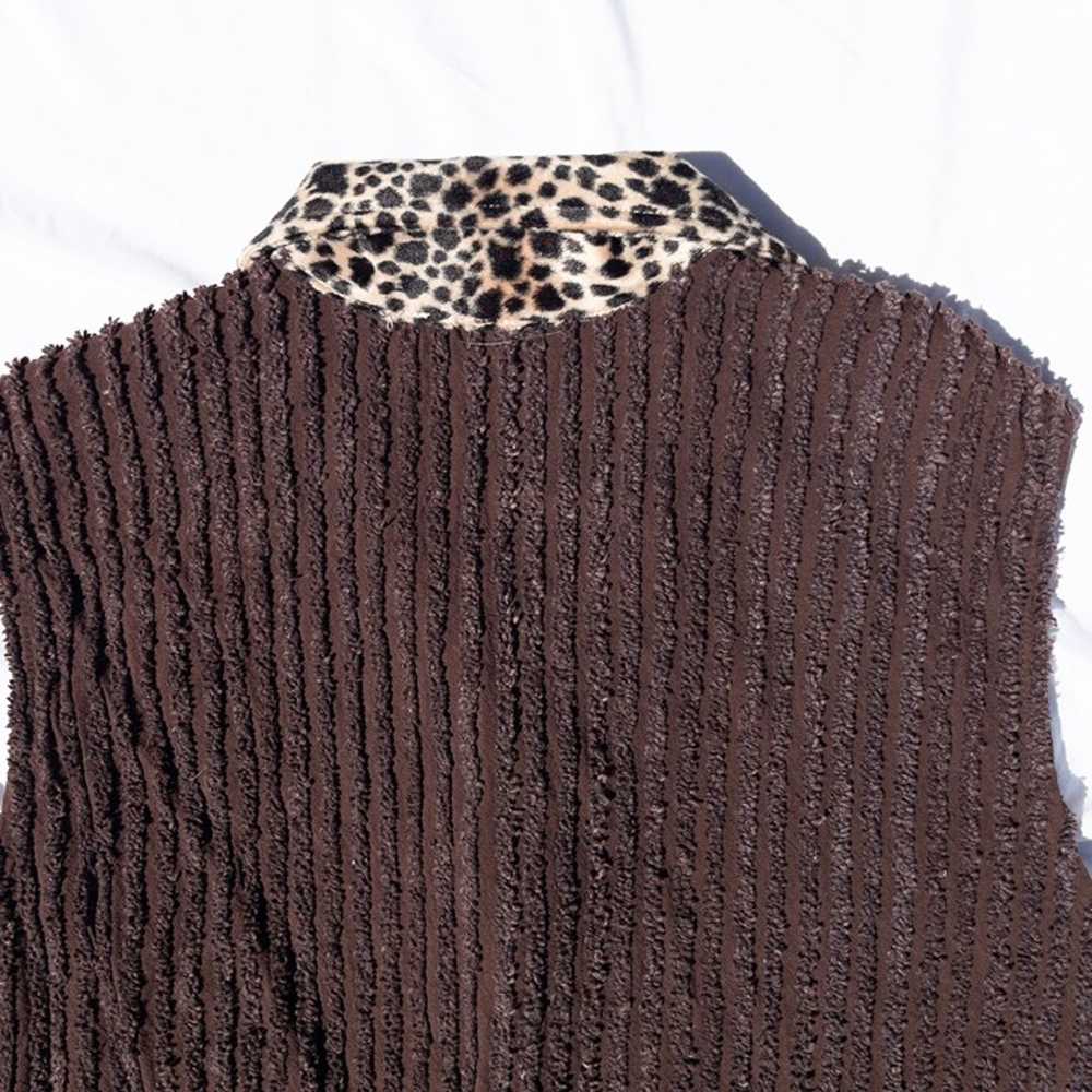vintage brown cheetah print vest - image 6