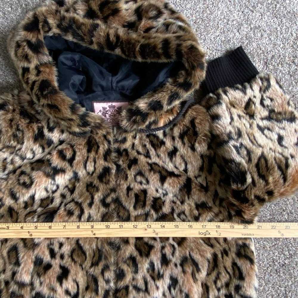 Vintage Juicy Couture Women Faux Fur & Knit Hoode… - image 4