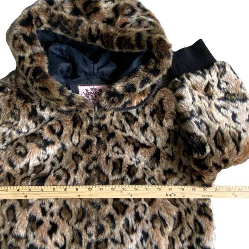 Vintage Juicy Couture Women Faux Fur & Knit Hoode… - image 6