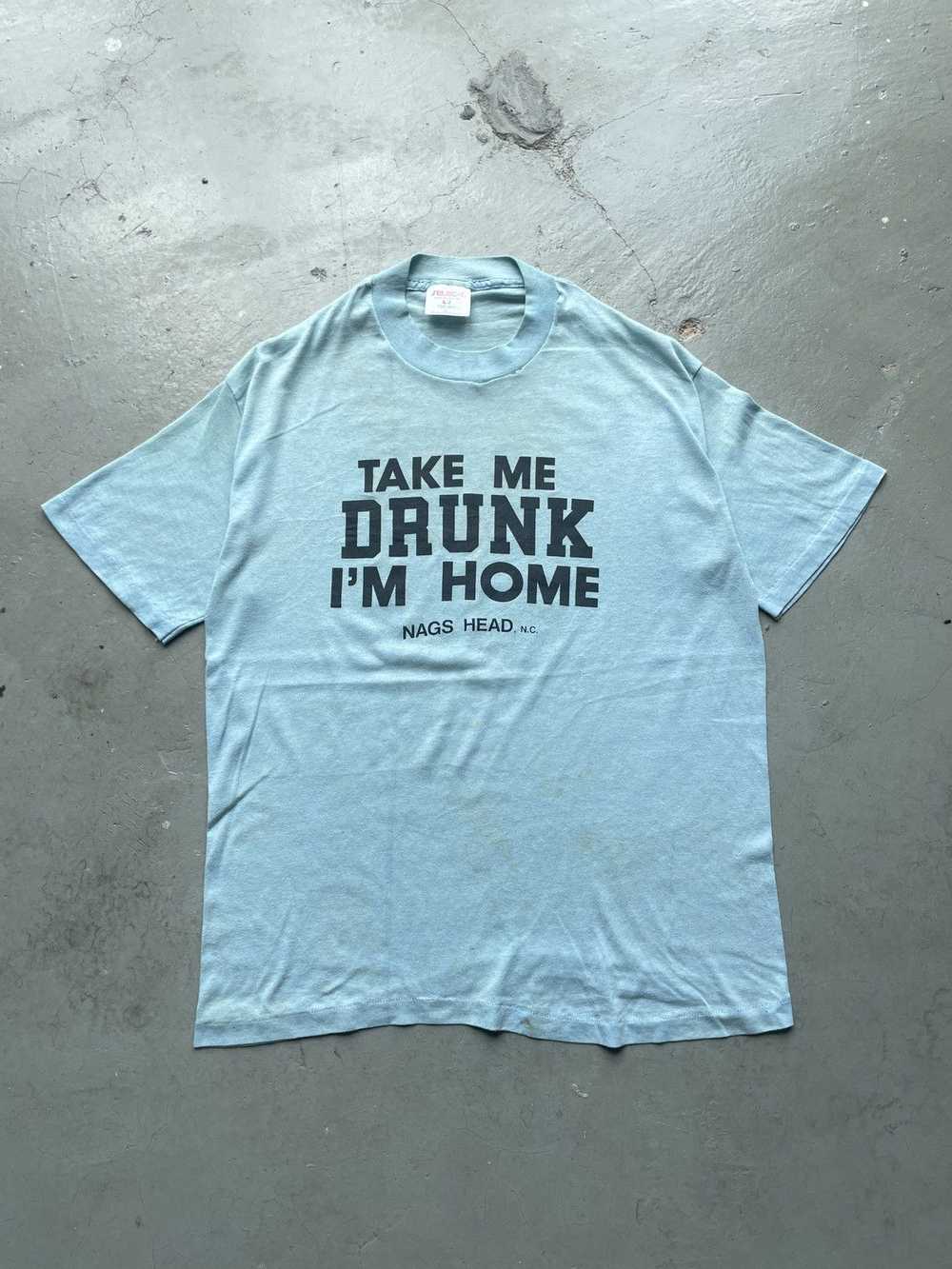 Humor × Statment × Vintage Take Me Drunk I'm Home… - image 2
