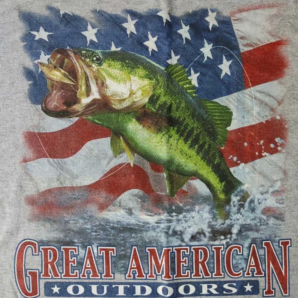 Vtg American Outdoors Large Mouth Bass Fishing Me… - image 2