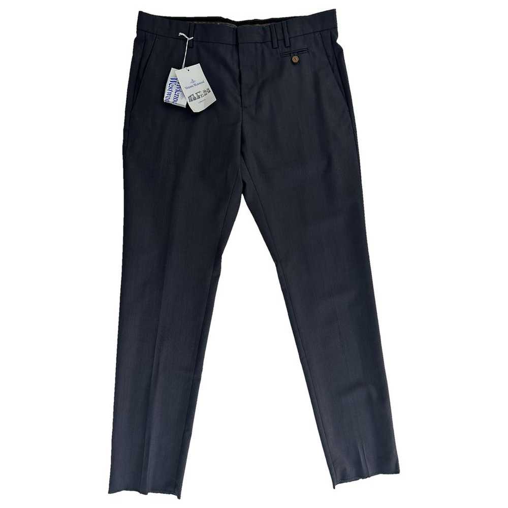 【送料&関税込】Vivienne Westwood Wool sang Trousers Vivienne Westwood Sang Tailored Wool Trousers | Blue | FARFETCH