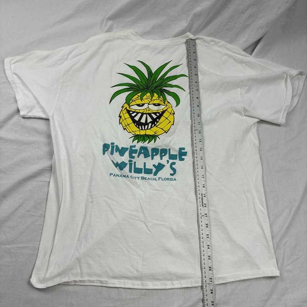 Gildan Pineapple Willy's Graphic Tee T-Shirt Whit… - image 8