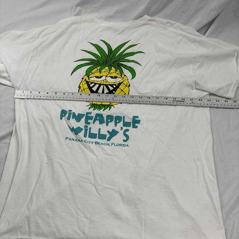 Gildan Pineapple Willy's Graphic Tee T-Shirt Whit… - image 9