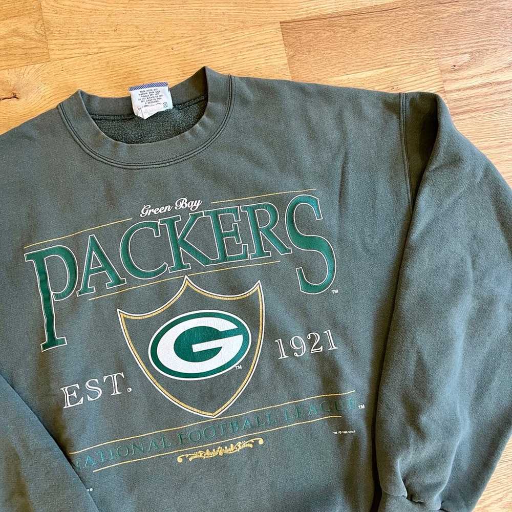 Vintage Green Bay Packers Sweatshirt Mens Size La… - image 2