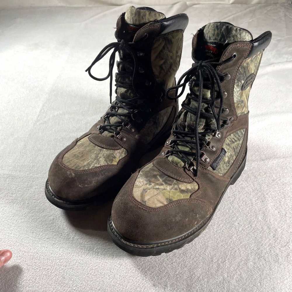 Vintage Herman Survivors Boots Mens 12 W Green Ca… - image 2