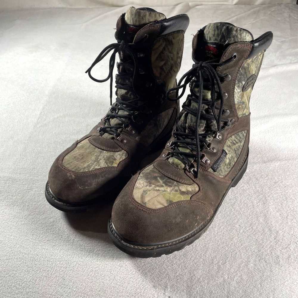 Vintage Herman Survivors Boots Mens 12 W Green Ca… - image 3