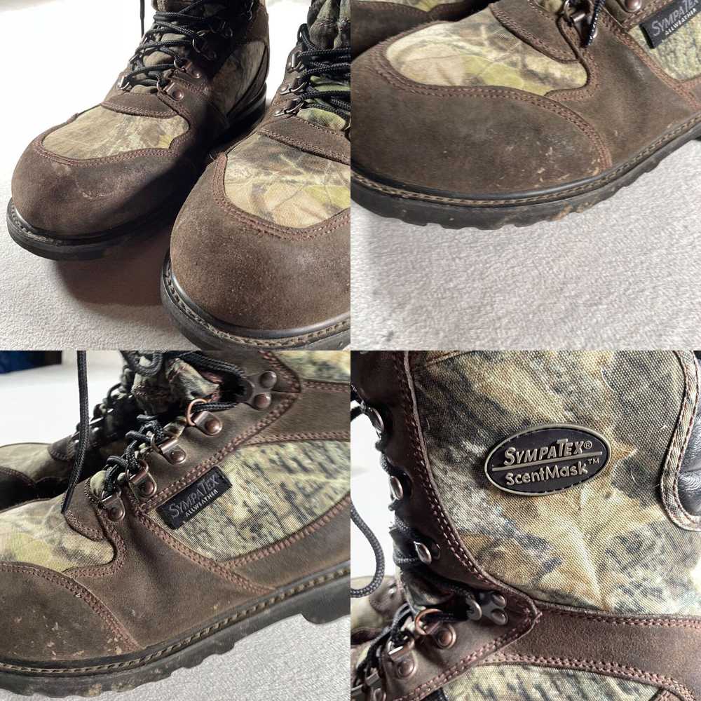 Vintage Herman Survivors Boots Mens 12 W Green Ca… - image 4