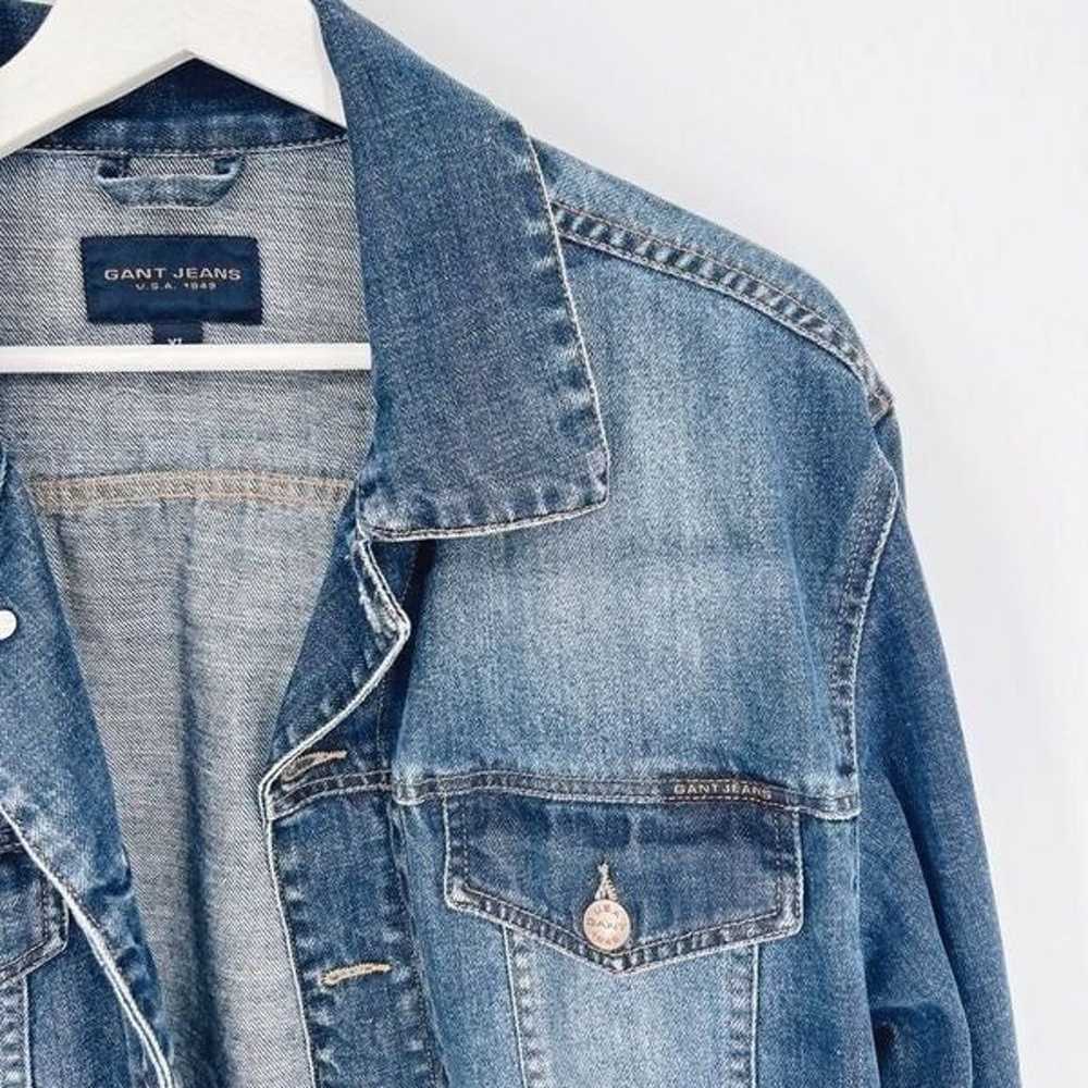 Gant Jeans USA Denim Jacket Stonewash Made in Ita… - image 2