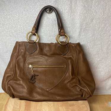 Juicy Couture Brown Leather purse hobo bag shouder