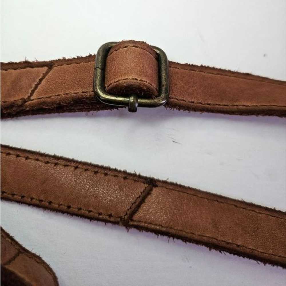 Harbour 2nd Large Soft Leather Cognac Flap Zipper… - image 5