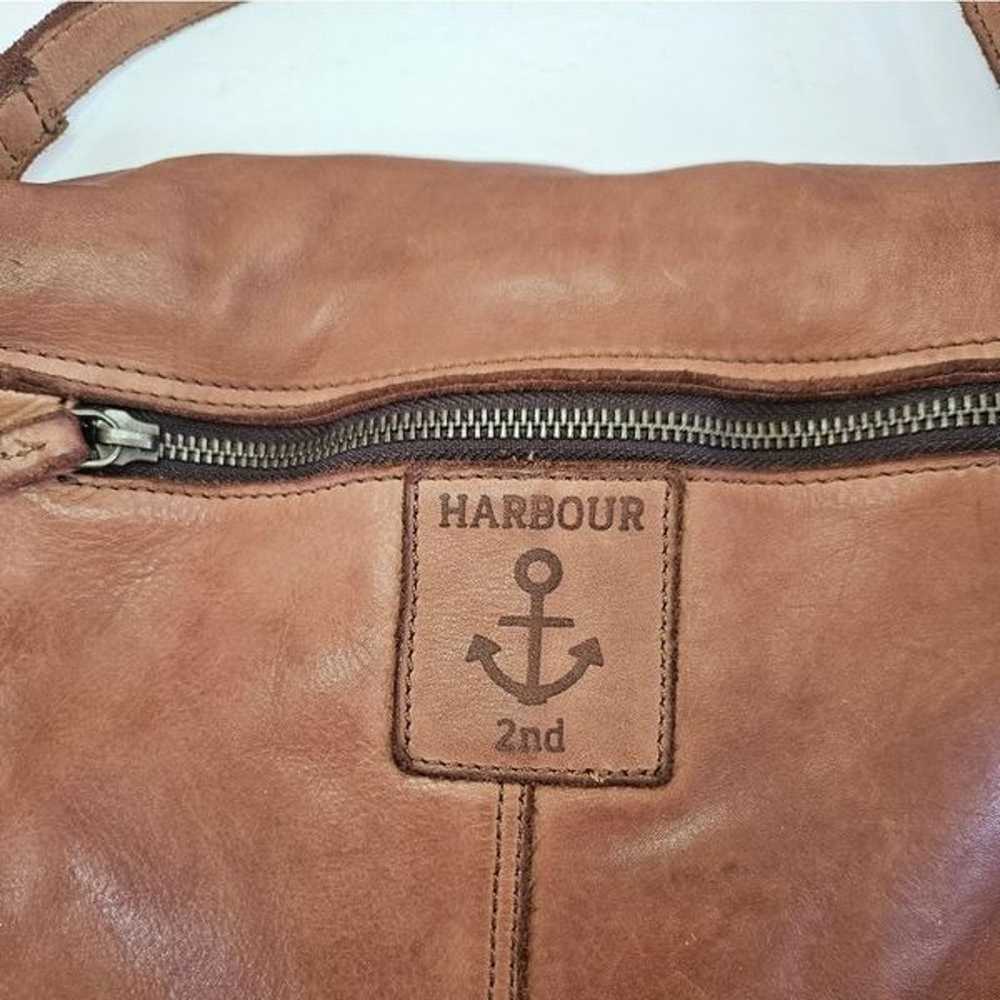 Harbour 2nd Large Soft Leather Cognac Flap Zipper… - image 7