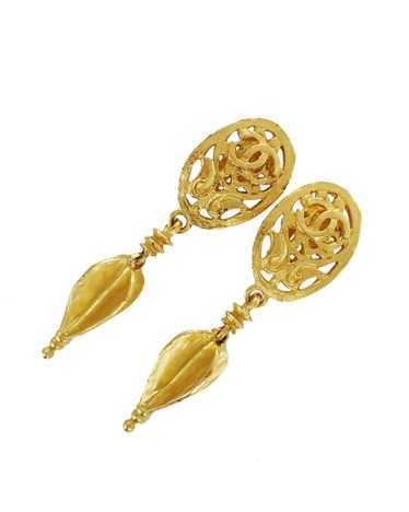 Chanel Timeless Gold-Plated Clip-On Earrings