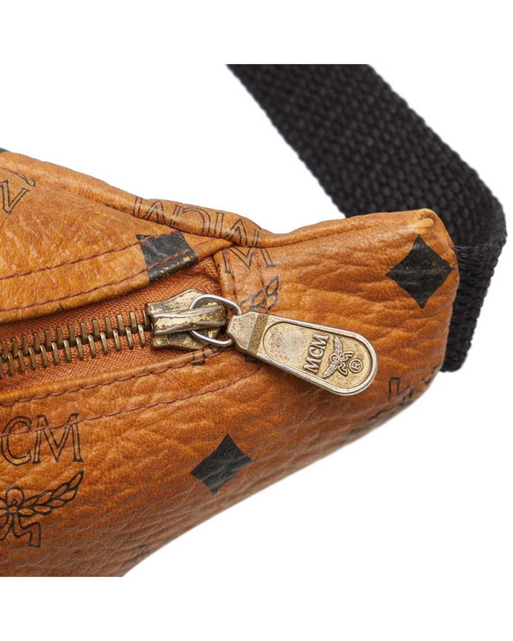 MCM Brown Leather Fanny Pack/Sling Bag - image 5