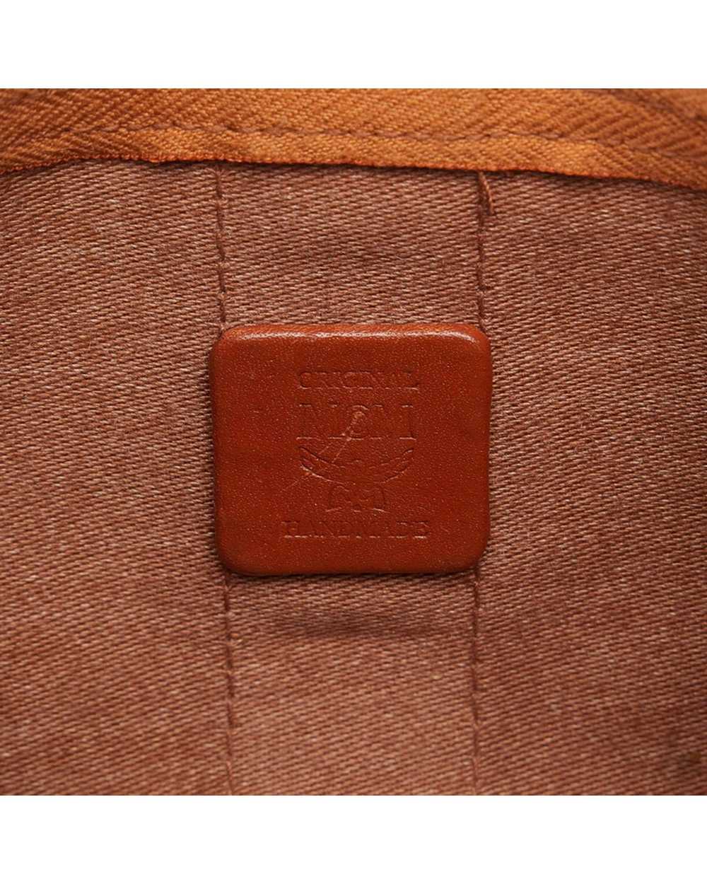 MCM Brown Leather Fanny Pack/Sling Bag - image 7