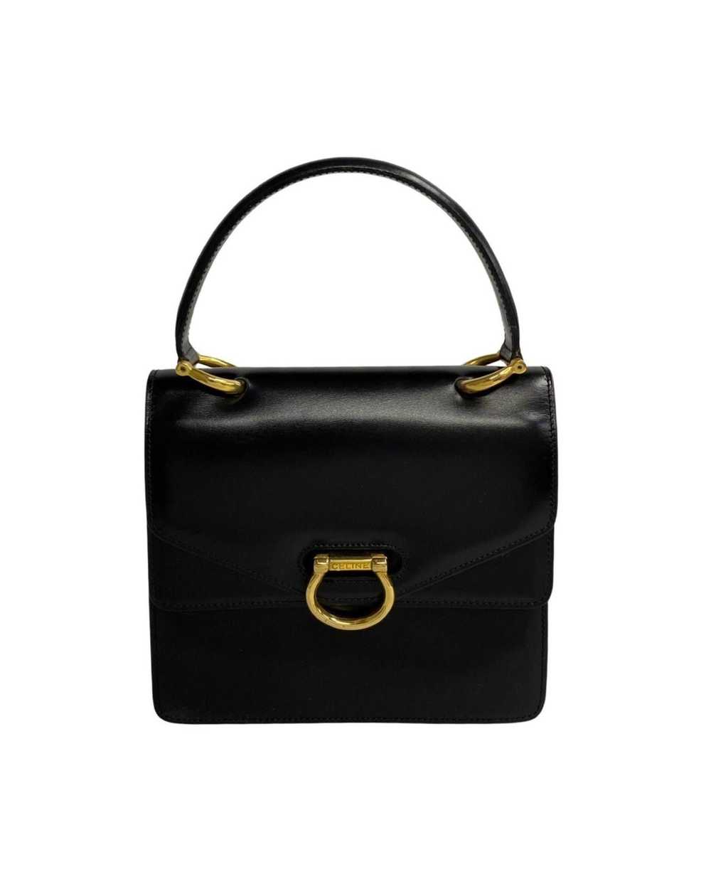 Celine Black Pony-style Calfskin Handbag - image 1