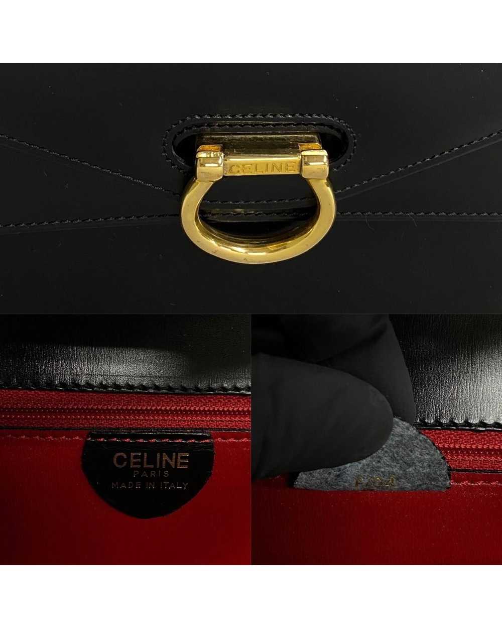 Celine Black Pony-style Calfskin Handbag - image 3